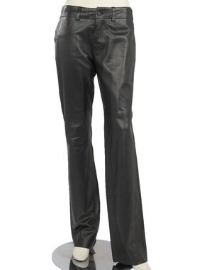 Joseph black leather pants
